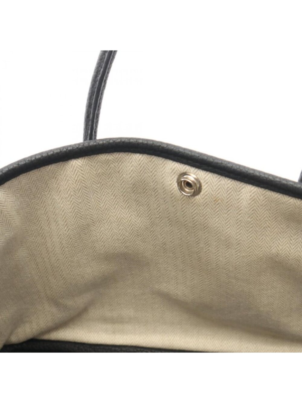 Hermes Tote Garden Party TPM Black Leather - Picture 6 of 11